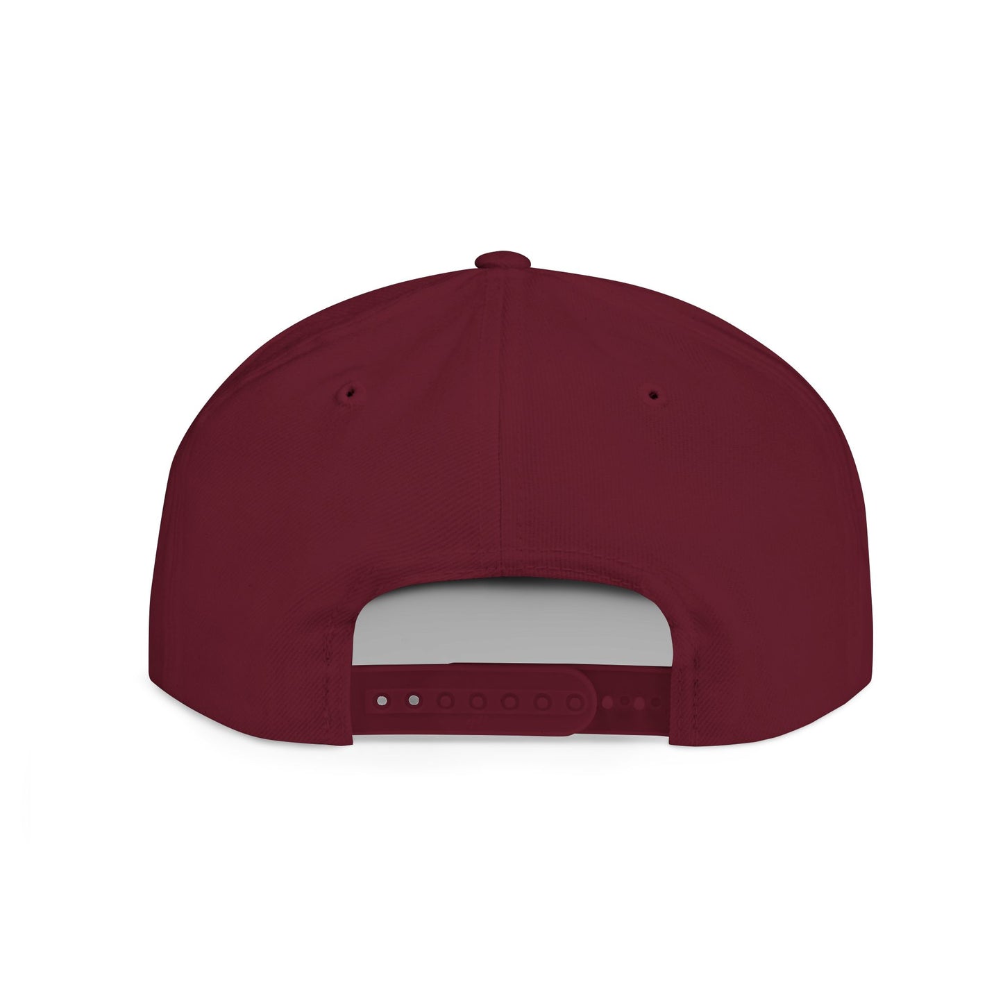 Maroon baseball cap on a white background