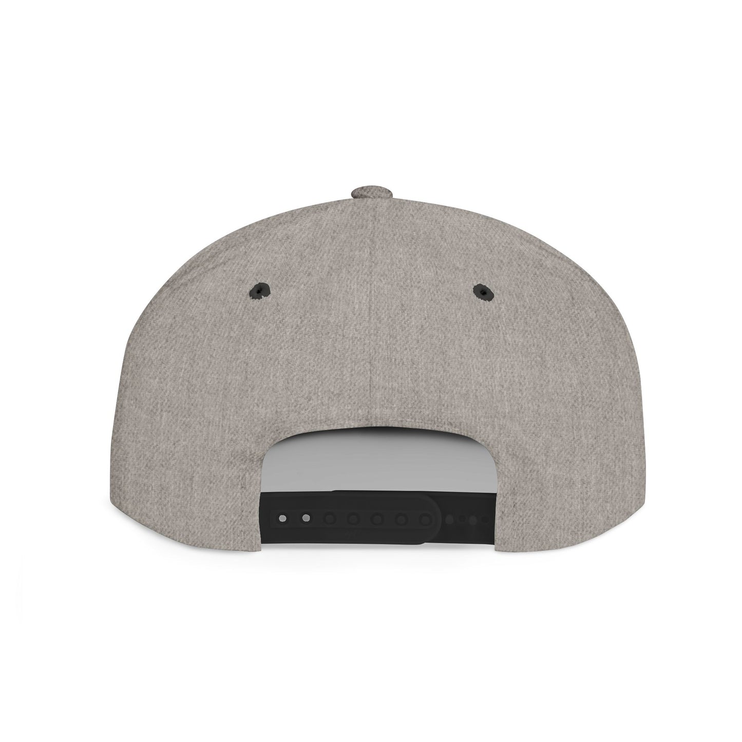 Gray cap with black buttons on a white background