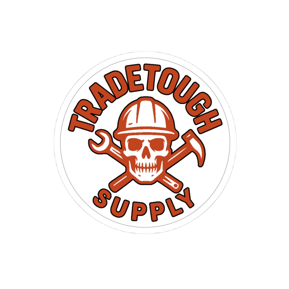 TradeTough Supply Logo Sticker – Durable Vinyl Decal for Toolboxes, Hardhats, and More