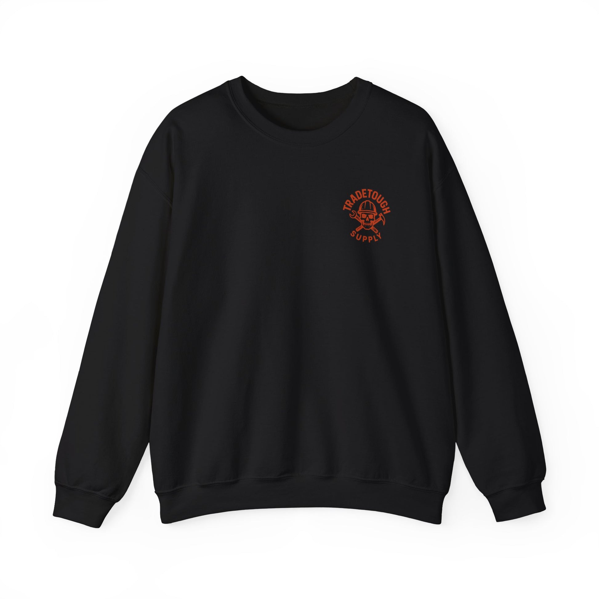Gildan crewneck sweatshirt with bold tradesman design – perfect for jobsite wear

